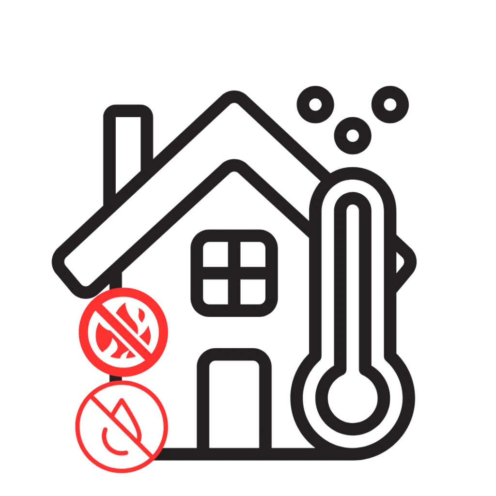 no heating and no hot water