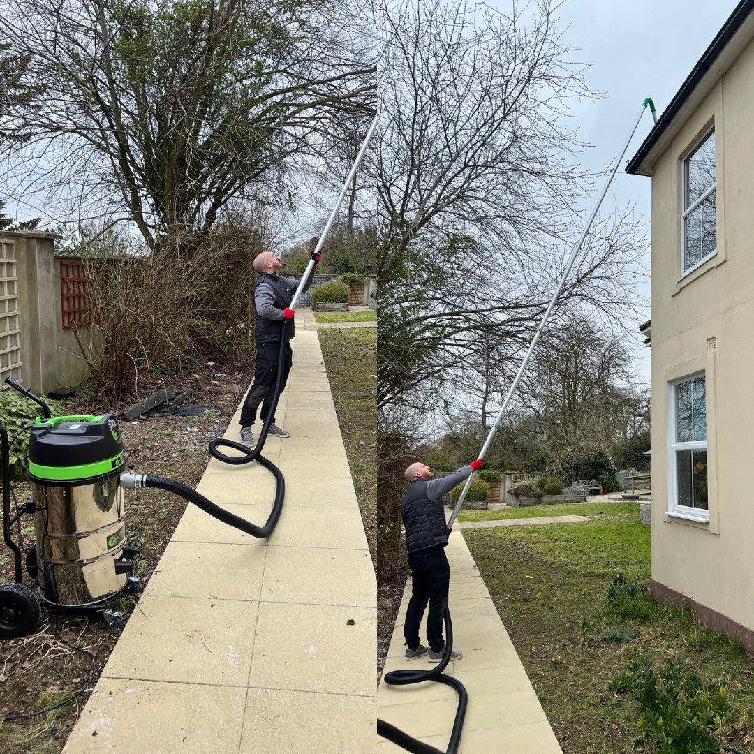Ladder-less Gutter Cleaning